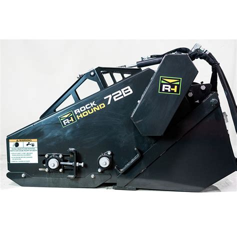 skid steer pond rake|rockhound landscape rake for sale.